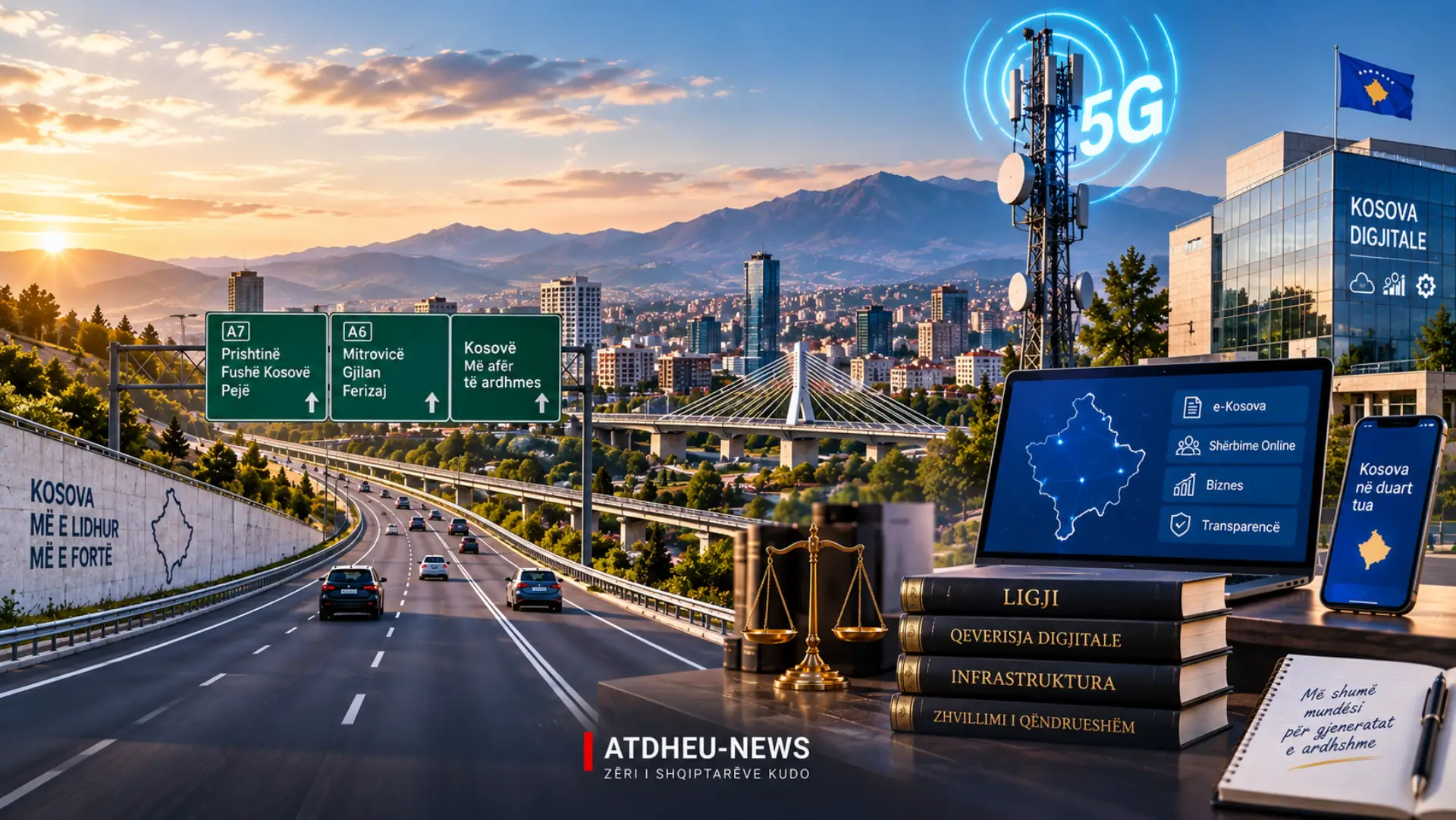 Infrastruktura moderne e Kosovës – rrugë, transport dhe digjitalizim