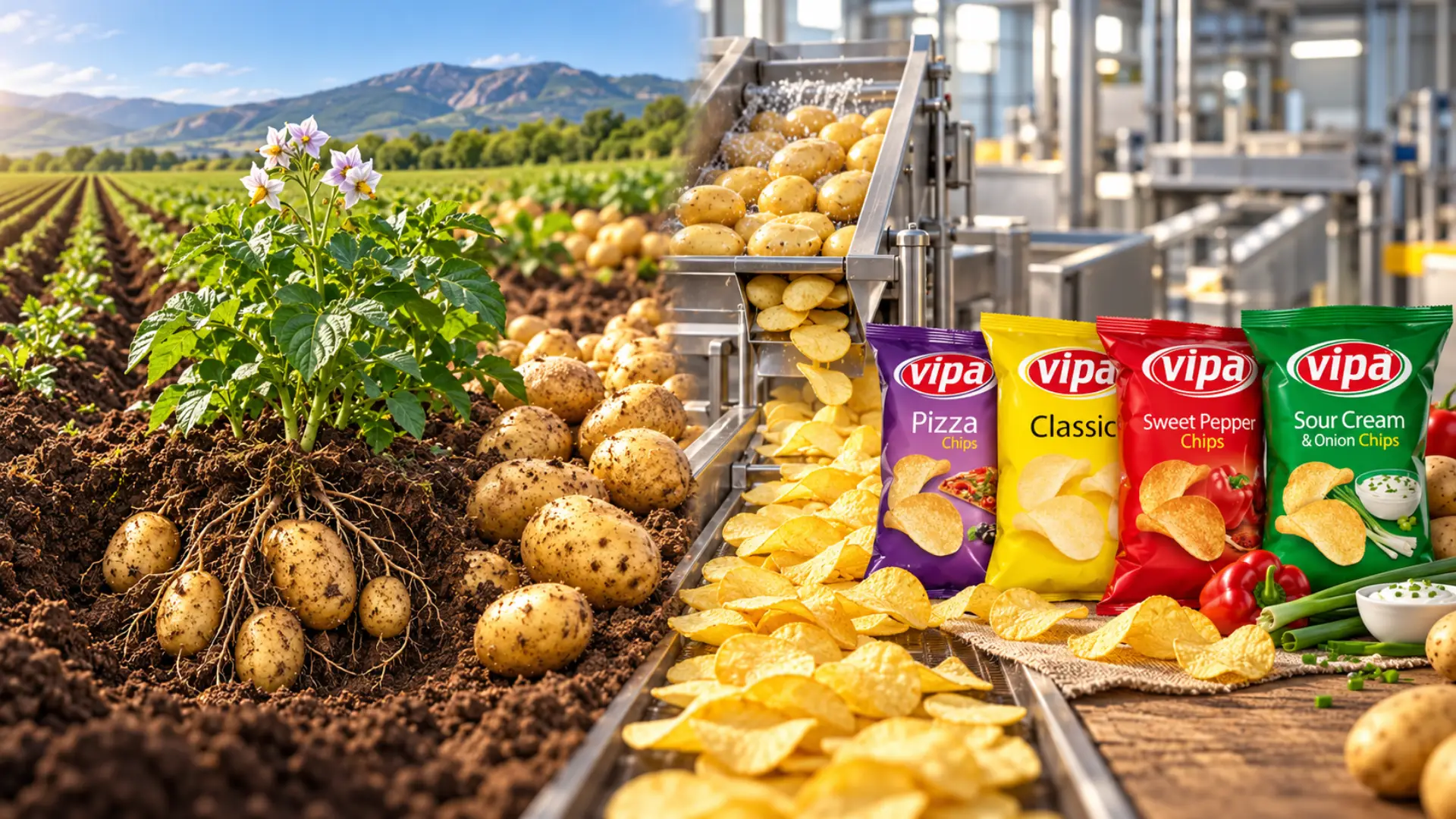 Ilustrim për kultivimin dhe përpunimin e patates nga Pestova dhe Vipa në Kosovë